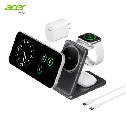 Acer S3 3 in 1 Wireless Charging Station, MagSafe Charger Stand Compatible