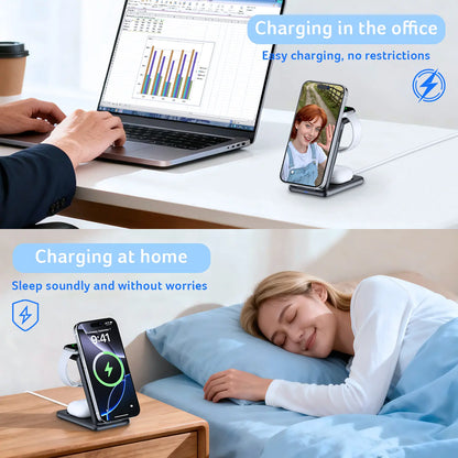 Acer S3 3 in 1 Wireless Charging Station, MagSafe Charger Stand Compatible