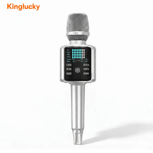 Wireless Karaoke Microphone - 2-in-1 Portable Bluetooth Mic & Speaker